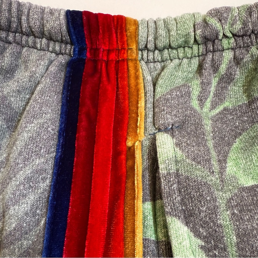 AVIATOR NATION GREEN ORANGE TIGER JUNGLE PRINT DRAWSTRING WAIST 5 STRIPE SHORTS - Picture 13 of 16